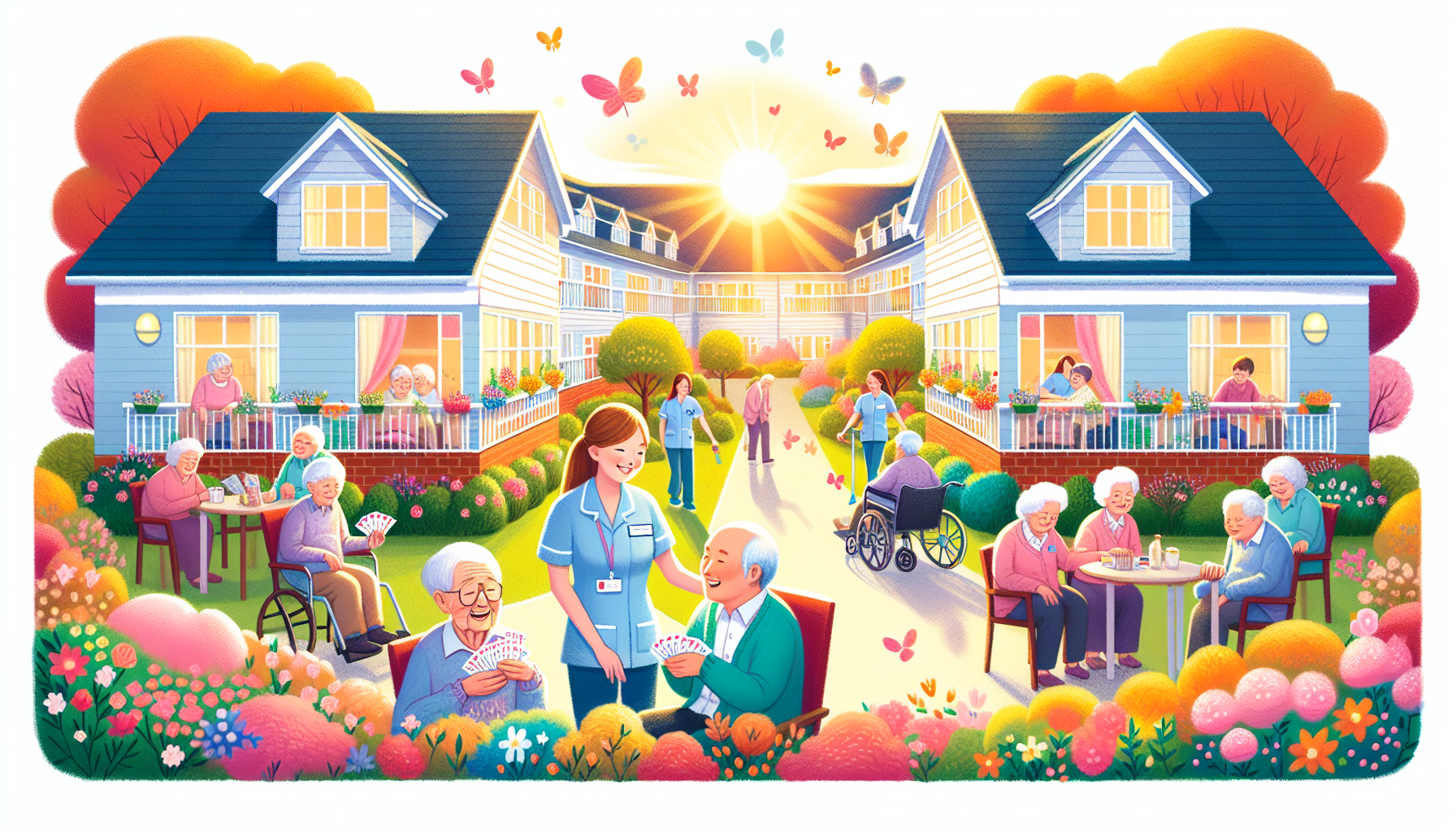 An illustration depicting the concept of nursing home negligence, highlighting the importance of care for nursing home residents.